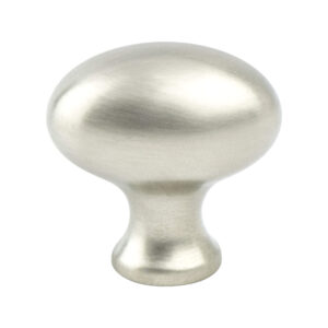 Berenson Euro Classica Brushed Nickel Oval Knob