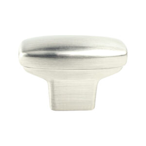 Berenson Transitional Advantage One Brushed Nickel Rounded Rectangle Knob