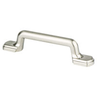 Berenson Traditional Advantage Two 3 inch CC Brushed Nickel Rounded End Pull
