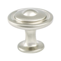 Berenson Traditional Advantage Three Brushed Nickel Button Knob