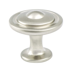 Berenson Traditional Advantage Three Brushed Nickel Button Knob