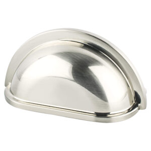 Berenson Traditional Advantage Three 3 inch CC Brushed Nickel Cup Pull