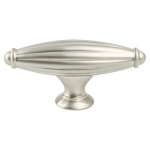 Berenson Advantage Plus Five Brushed Nickel Fluted Knob