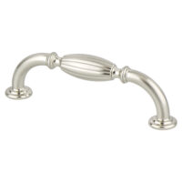 Berenson Advantage Plus Five 96mm CC Brushed Nickel Fluted Pull