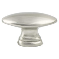 Berenson Advantage Plus Six Brushed Nickel Oval Knob