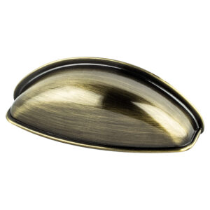 Berenson Euro Moderno 64mm CC Brushed Antique Brass Cup Pull